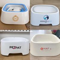 Bol à boire pour animaux de compagnie, design flottant, écologique et réutilisable, pot d'eau en acier inoxydable sans déversement pour chats, chiens, intérieur et extérieur, OEM