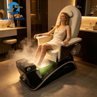 Fauteuil de massage de luxe haut de gamme, fauteuil électrique de salon de beauté, fauteuil inclinable pour pédicure, fauteuil pour manucure et pédicure à vendre