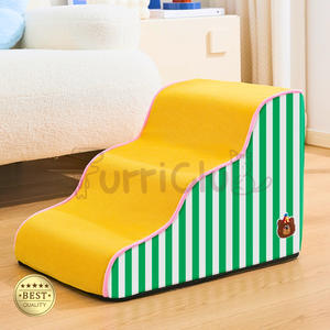 נגד החלקה 2-צעד 3 מדרגות לחיות מחמד עם כלבים קטנים וחתולים קצף מחמד ו סולם עבור מיטות גבוהות וספות - Product Image 4