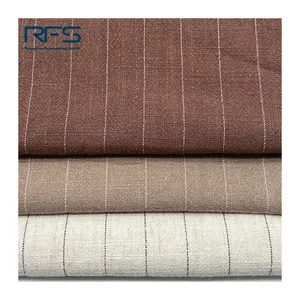 Vendas de baixo custo 20 linho 80 viscose tecido têxteis lar linho algodão tecido fabricantes na china