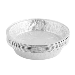 Bandeja redonda de aluminio para freidora de aire, horno, repostería, desechable, de grado alimenticio, 100 unidades, para uso en camping - Product Image 5
