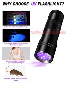 माउस ट्रैकिंग यूवी मूत्र डिटेक्टर रोशनी कीट पराबैंगनी टॉर्च का नेतृत्व किया - Product Image 5