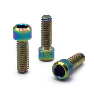 Nhà máy OEM ODM Anodized Hex cap vít Lớp 12 M6 M10 M12 Vòng phẳng Hex xe đạp M3 Titan vít - Product Image 3