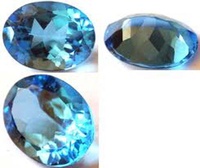 Pierre précieuse en vrac de qualité supérieure naturelle 5X7mm ovale pierre en vrac de topaze bleue suisse naturelle pour la fabrication de bijoux au prix de gros