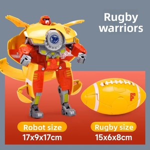 MingXiang Cross-border Basketball &amp; <strong>Football</strong> Deformation <strong>Robot</strong> Warrior Police Metal Model Toy for Boys Ages 8-13 - Product Image 3