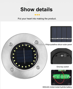 Gran oferta 8led Auto encendido y apagado noche Led Luz <span class=keywords><strong>de</strong></span> jardín impermeable Solar en tierra luz préstamo al aire libre decoración <span class=keywords><strong>de</strong></span> patio - Product Image 6