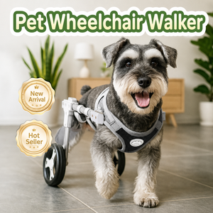 Adjustable Pet Mobility Aid Dog <b>Walker</b> Wheel Chair Harness 4 Wheels Aluminum Alloy All-Season Travel Helper for Dogs - Product Image 6