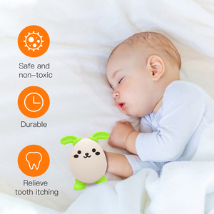 Mordedor de Silicona Reutilizable con Forma de Huevo de Conejo Divertido XYF para Niños Pequeños y Niños de 0 a 4 Años, Regalo Promocional - Product Image 4