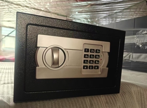 Electronic Digital Safe <b>Box</b> <b>with</b> Keypad <b>Lock</b> Black Security Vault for Home Office Use - Product Image 6