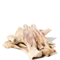 Snack à mâcher biologique lyophilisé pour oreilles de lapin sans fourrure pour chiens Riche en protéines Friandise à saveur de lapin pour animaux de compagnie Complément alimentaire sain