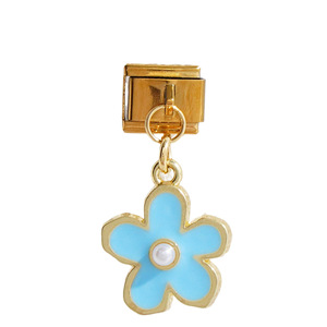 Cross Border Italian Modular Pendant Bracelet Zinc Alloy Crystal Rhinestone Bezel Setting Unisex Gift Charm Bracelet - Product Image 5