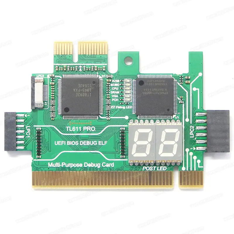 TL611 Pro LPC-DEBUG Test Card PCI PCI-E LPC Multifunction Motherboard Diagnostic Tester LPC-Debug Post Card