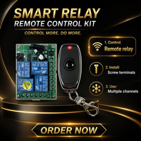 Télécommande universelle sans fil 4 canaux RF 433 MHz pour portail électrique, porte de garage, clé de contact, télécommande à code tournant