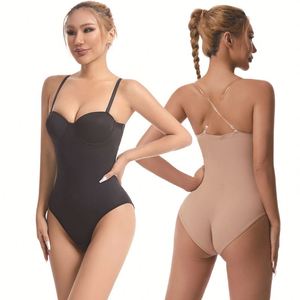 Seamless Control <strong>Bodysuit</strong> Bra <strong>Shapewear</strong> for Plus Size Women <strong>Strapless</strong> Design with Firm Tummy Control Panties - Product Image 5