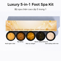 Kit de Pédicure Spa Éclaircissant aux Vitamines, Nourrissant et Adoucissant pour les Pieds, Anti-Crevasses et Anti-Callosités, 5 Étapes