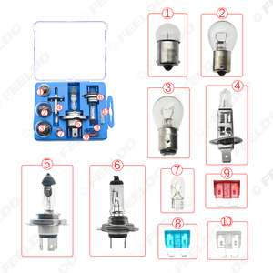 12V Super Bright Car 10 pz/set Kit di emergenza lampadina alogena H1/H4/H7/1156/1157/R5W/W5W/ATC Set combinazione lampada Multi-modello accesso - Product Image 5