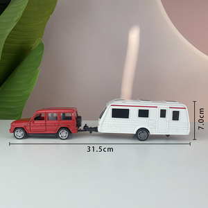Véhicule jouet en métal moulé sous pression à friction et à rétrofriction avec remorque, cadeau pour enfants, vente chaude - Product Image 5