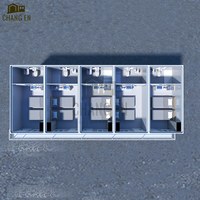 DYCE1 Conteneur plat de 40 pieds et 20 pieds pour maison, bureau, appartement, maison de campagne, hôtel, villa, hôpital, avec porte de sécurité en acier