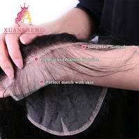 Lots de Cheveux Humains Brésiliens Remy Ondulés en Gros, Transparentes pour Base Double Trame 5*5, Combinaison 350g, Densité 150%-180%