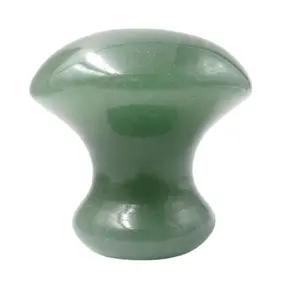 Rouleau de Jade, produit de luxe en pierre réelle, Massage en forme de champignon, pour enlever les rides, pour la peau du visage