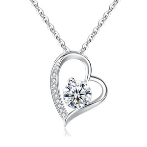 Ожерелье женское из серебра 925 пробы с фианитами - Product Image 1