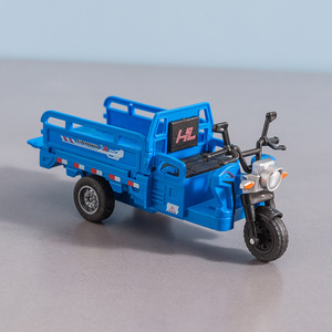รถสามล้อของเล่นแบบดึงถอยหลัง มินิมอเตอร์ไซค์ พลาสติก ขนาด 14x6.5x5.5 ซม. สำหรับเด็กอายุ 2-4 ปี - Product Image 1