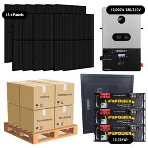 7.92kW Complete Solar Kit-EG4 12000XP Inverter 15-16kWh Lithium Battery [PRIME MAX] 48VDC 10-Year Warranty - Product Image 1