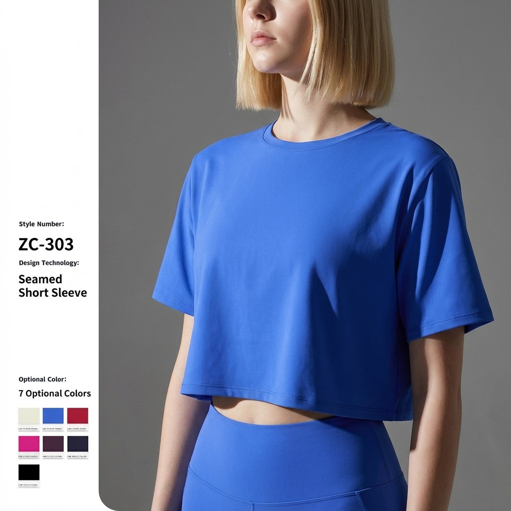 New Arrivals High Elastic Women Yoga Crop Top Loose Fit Short Sleeve Athletic Gym T-shirt Breathable Workout Fitness Tee