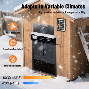 Abridor de puerta de gallinero con energía solar inteligente al por mayor HHD con temporizador de visión nocturna - Product Image 5