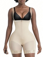 Faja Moldeadora Colombienne Taille Haute Effet Remonte-Fesses avec Fermeture Éclair, Effet Sablier, Post-Opératoire, Vêtement de Compression pour Femme
