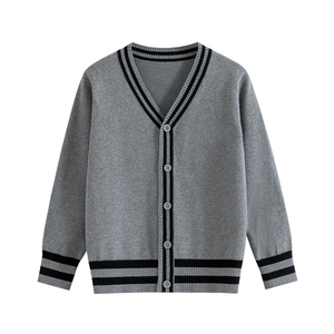 Men and <strong>Women's</strong> Children's Cardigan Autumn Baby Knitted Sweater V-neck School Uniform Children's School Attire - Product Image 1