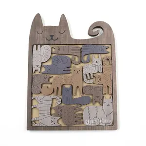 Mini Rompicapo Difficili e Sfidanti, <span class=keywords><strong>Puzzle</strong></span> in Legno con Stampa UV per Adulti - Product Image 1
