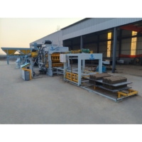 Machine de fabrication de blocs de béton hydraulique entièrement automatique BRK QT10-15 pour blocs de pavés creux, haute sécurité pour la construction