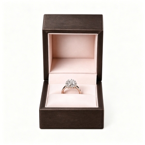 Elegant PU Leather <b>Ring</b> Box Manufacturer Bulk Custom Velvet Lining Jewelry Gift Box Factory for Professional Jewelry Designers - Product Image 4