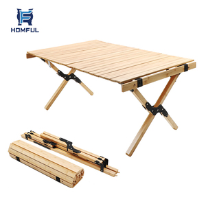 2020 HOMFUL Pliant <span class=keywords><strong>Camping</strong></span> Table En <span class=keywords><strong>Bois</strong></span> pour la <span class=keywords><strong>plage</strong></span>, pique-nique, camp ou comme cadeau - Product Image 1