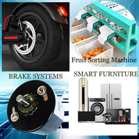 Aangepaste roterende elektromagneet DC24V 2.4A links/rechts 25 graden draaiend voor fruit sortering, rechtsom draaiende solenoïde