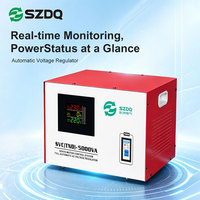 Estabilizador de Voltaje Servo SVC SZDQ de 5000VA, Regulador de Voltaje CA Completamente Automático, Entrada Amplia de 160-260V, Pantalla Digital de 220V, OEM