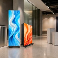Afficheur LED Vishow5.0 P2 640*1920 Grade HD pour Publicité avec Processeur Nova TB10Plus, Luminosité 500CD pour Utilisation Intérieure