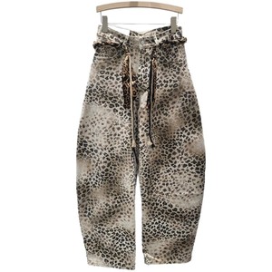 <span class=keywords><strong>Jeans</strong></span> da Donna Autunno 2026 Nuova Moda Elegante Casual Retrò Lavato Effetto Invecchiato con Sfumature Leopardate - Product Image 5