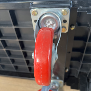 Camion-plate-forme U-<span class=keywords><strong>Boat</strong></span> à allée étroite, robuste, chariot à six roues, chariots de bateau en U pour supermarché, entrepôt, magasin - Product Image 5