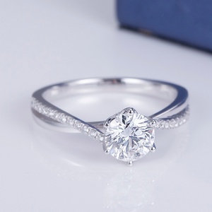 MS-650 Anillo Solitario de Diamante de Laboratorio de Moda, el Regalo Más Popular para Mujeres - Product Image 2