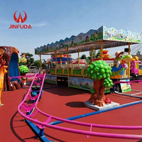 Nouvelle conception de manèges de parc d'attractions, jeux de carnaval, manèges pour enfants, petites montagnes russes sur le thème des dinosaures