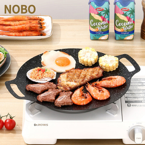 Corea antiaderente in ghisa per barbecue padella per cottura in <span class=keywords><strong>pietra</strong></span> per uso medico teglie da campeggio all'aperto pentole in metallo - Product Image 3