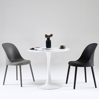 Chaise De salle à manger moderne pas chère, chaise en plastique jaune rembourrée
