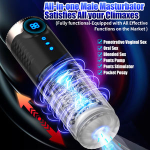 Otomatik erkek Masturbator emme titreşim Penis mastürbasyon makinesi vajina cep kedi yetişkin mal seks oyuncakları erkekler için - Product Image 4
