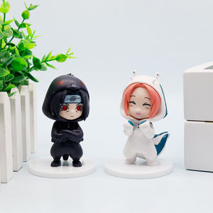 Japon Anime Sevimli Çizgi Film Ninja Aksiyon Figürü 3D Oyuncak Bebekler Toptan Araba Süsü Aksiyon Figürleri Seti Aksesuarları Hediyeler - Product Image 4