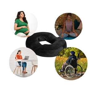 Coussin orthopédique en mousse à mémoire de forme avec trou central, anti-escarres, soulagement de la douleur, pour hémorroïdes et soutien du coccyx - Product Image 5