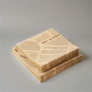 Papel para Envolver Hamburguesas de Grado Alimenticio, Diseño Moderno, Papel para Hornear para Restaurantes de Comida Rápida, Hecho con Pulpa con Recubrimiento de PE - Product Image 1