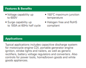Nuevo SCR Original TAIYAN 600V 6A TO-252 (DPAK) SJ6006DS2RP 150C Temperatura de Funcionamiento Amplificación - Product Image 6