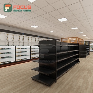 Vitrina de Exhibición para Tienda de Cigarrillos con Tapa de Vidrio, Mostrador de Madera y Vidrio con Iluminación LED, Vitrina para Exhibición de Tabaco - Product Image 4